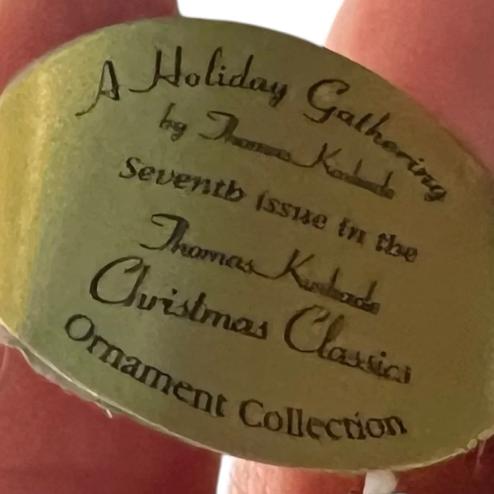 Thomas Kinkade Bradford Exchange Christmas‎ Ornament 3 Trees Heirloom Victorian